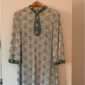 De Paul New York Vintage Lace And Beaded Dress size 16